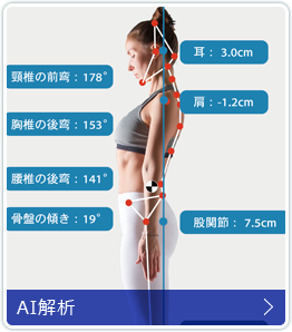 AI解析｜AIにより姿勢解析でデータ分析｜川崎市パーソナルジム